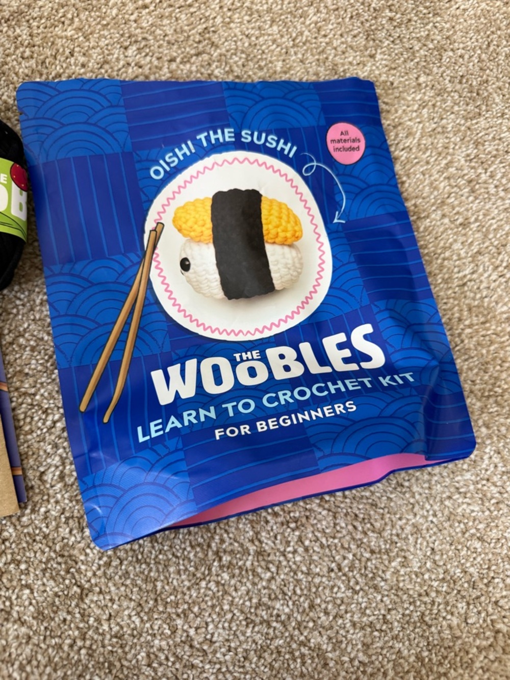 The Woobles Learn to Crochet Kit - Blue